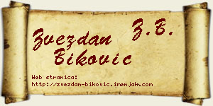 Zvezdan Biković vizit kartica